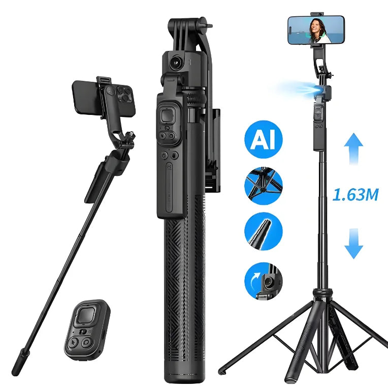 AI Face Tracking Gimbal Stabilizer 360 Degree